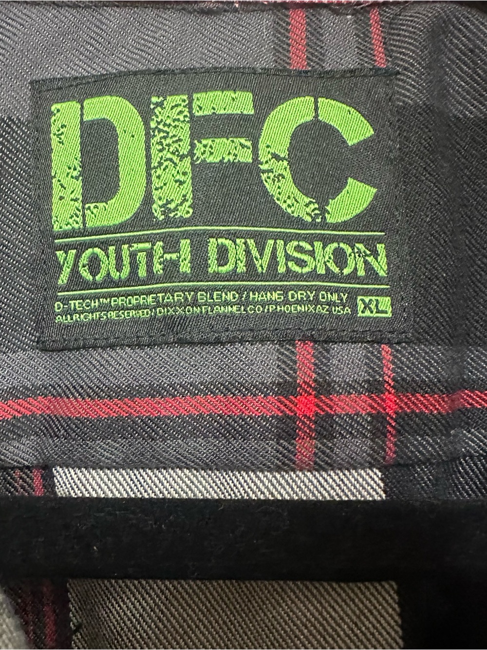 DIXXON DFC Youth Division button up flannel Cro-mags - Picture 4 of 7